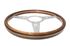 Moto-Lita Steering Wheel & Boss - 14 inch Wood - Slotted Spokes - Dished - Thick Grip - RM8257DSTG - 1